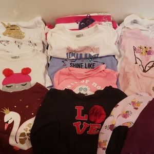 13 3T long sleeve shirts.